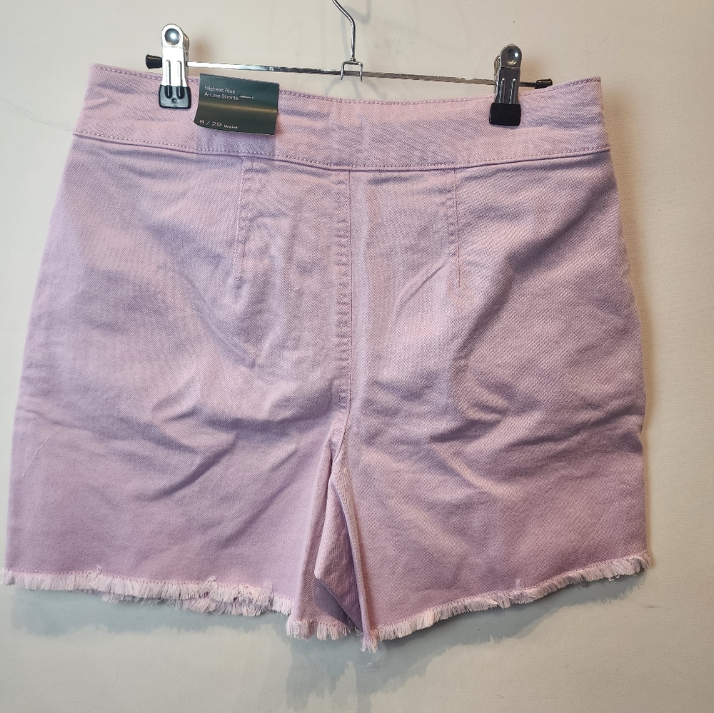 Wild Fable Vintage Style Highest Rise A-Line Shorts Pink Lavender Size 8 - Picture 5 of 8